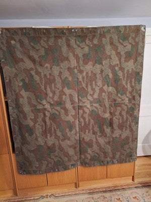WW2 Swiss Issue Zeltbahn Shelter Quarter Splinter Camo German Style Canvas Great - Image 5