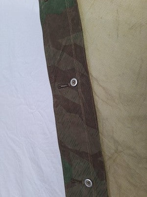 Very Rare WW2 German Splinter Camo Mosquito Net Shelter Quarter  (Zeltbahn) - Image 12