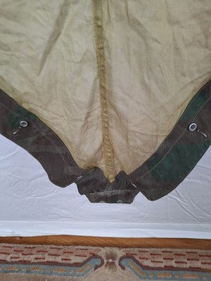 Very Rare WW2 German Splinter Camo Mosquito Net Shelter Quarter  (Zeltbahn) - Image 10
