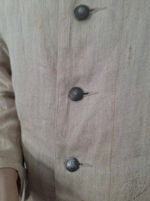 Authentic WW2 German  drillich HBT tunic & trousers M40 Wehrmacht work uniform - Image 11