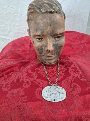 Authentic WW2 German aluminum dog tag company commander #5190 - Image 11