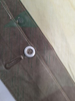 Very Rare WW2 German Splinter Camo Mosquito Net Shelter Quarter  (Zeltbahn) - Image 14