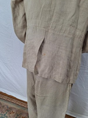 Authentic WW2 German  drillich HBT tunic & trousers M40 Wehrmacht work uniform - Image 8