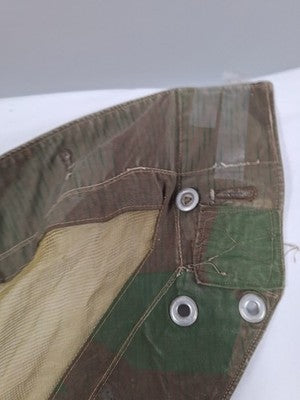 Very Rare WW2 German Splinter Camo Mosquito Net Shelter Quarter  (Zeltbahn) - Image 11