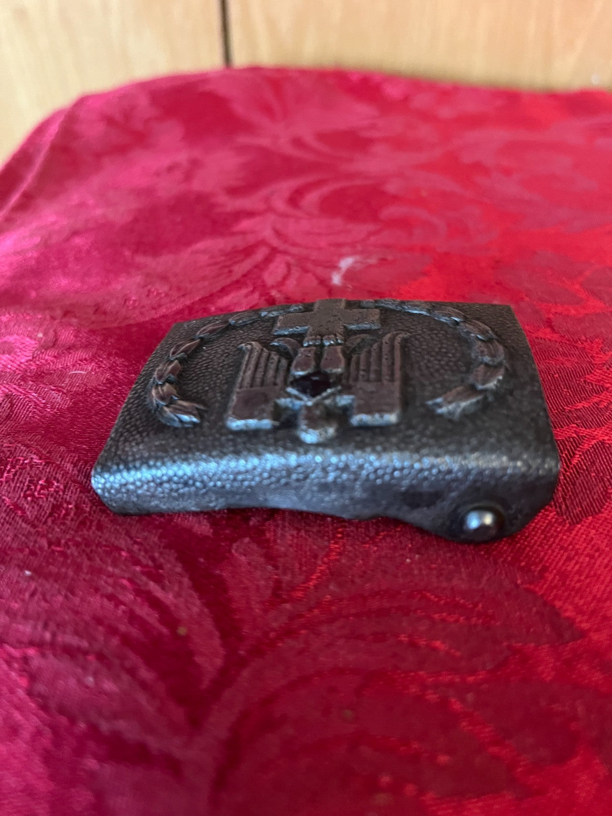 WW2 German Red Cross Belt Buckle DRK Variant Design Koppelschloss Original 1942 - Image 2