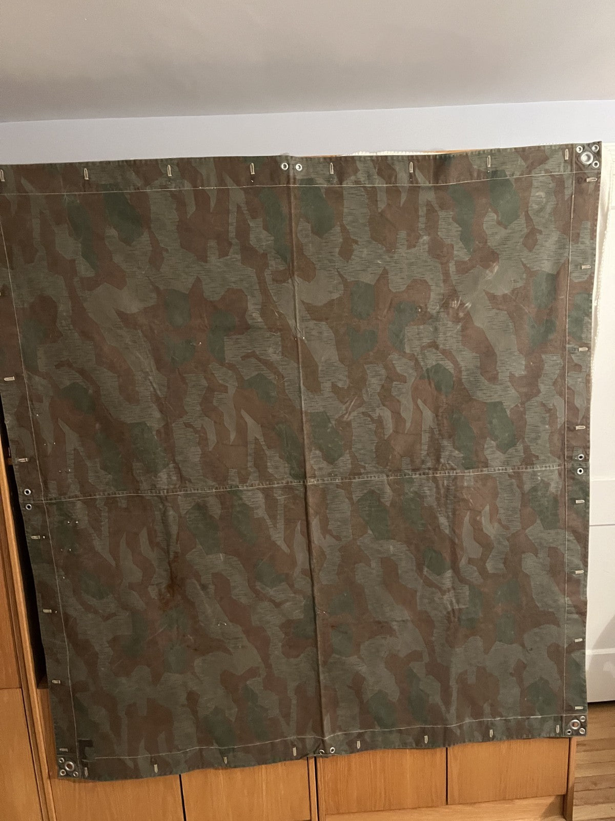 WW2 Swiss Issue Zeltbahn Shelter Quarter Splinter Camo German Style Canvas Great - Image 8