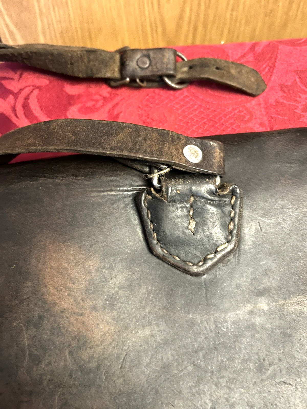 Pre-WW2 German Youth Leather School Bag Backpack Brown Tin Drum Movie Prop - Image 5