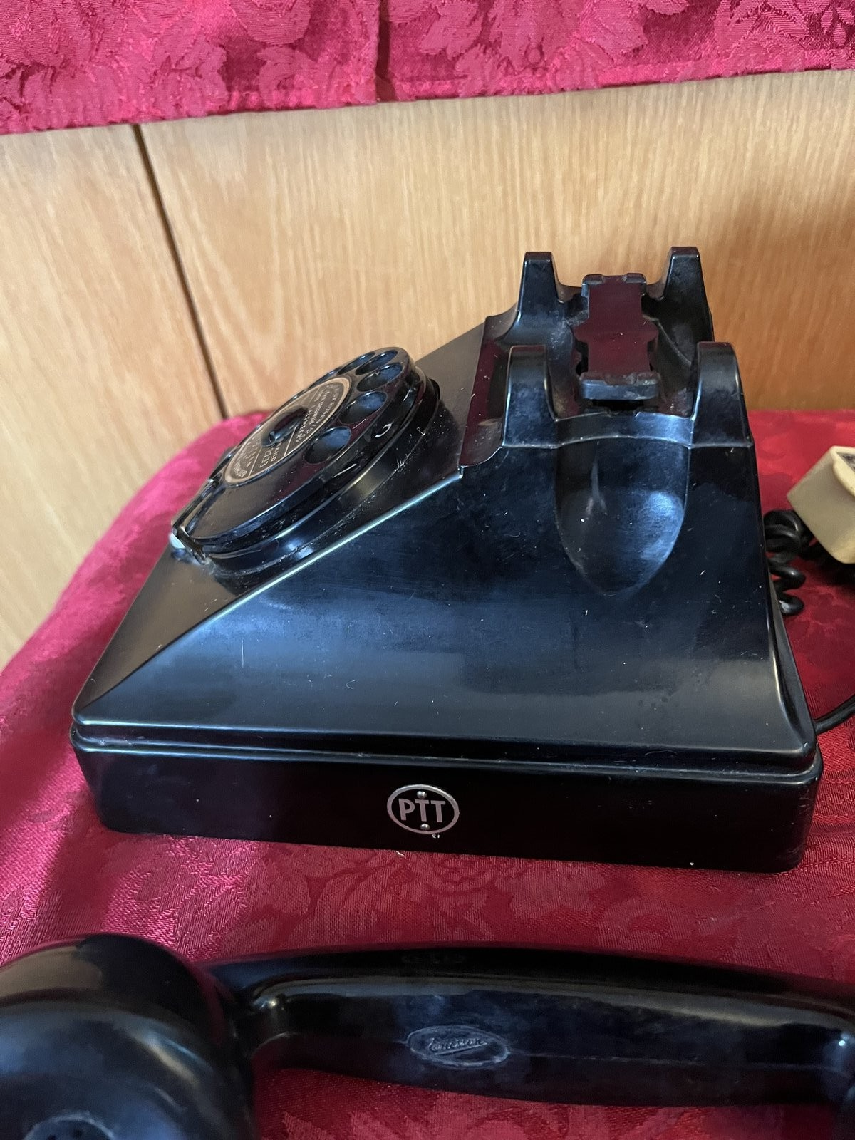 Vintage WW2 Swedish Ericsson Rotary PRT Dutch German Field Telephone MINT 4 - Image 5