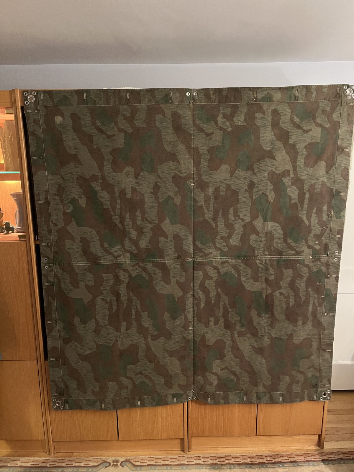 WW2 Swiss Issue Zeltbahn Shelter Quarter Splinter Camo German Style Canvas Great - Image 7