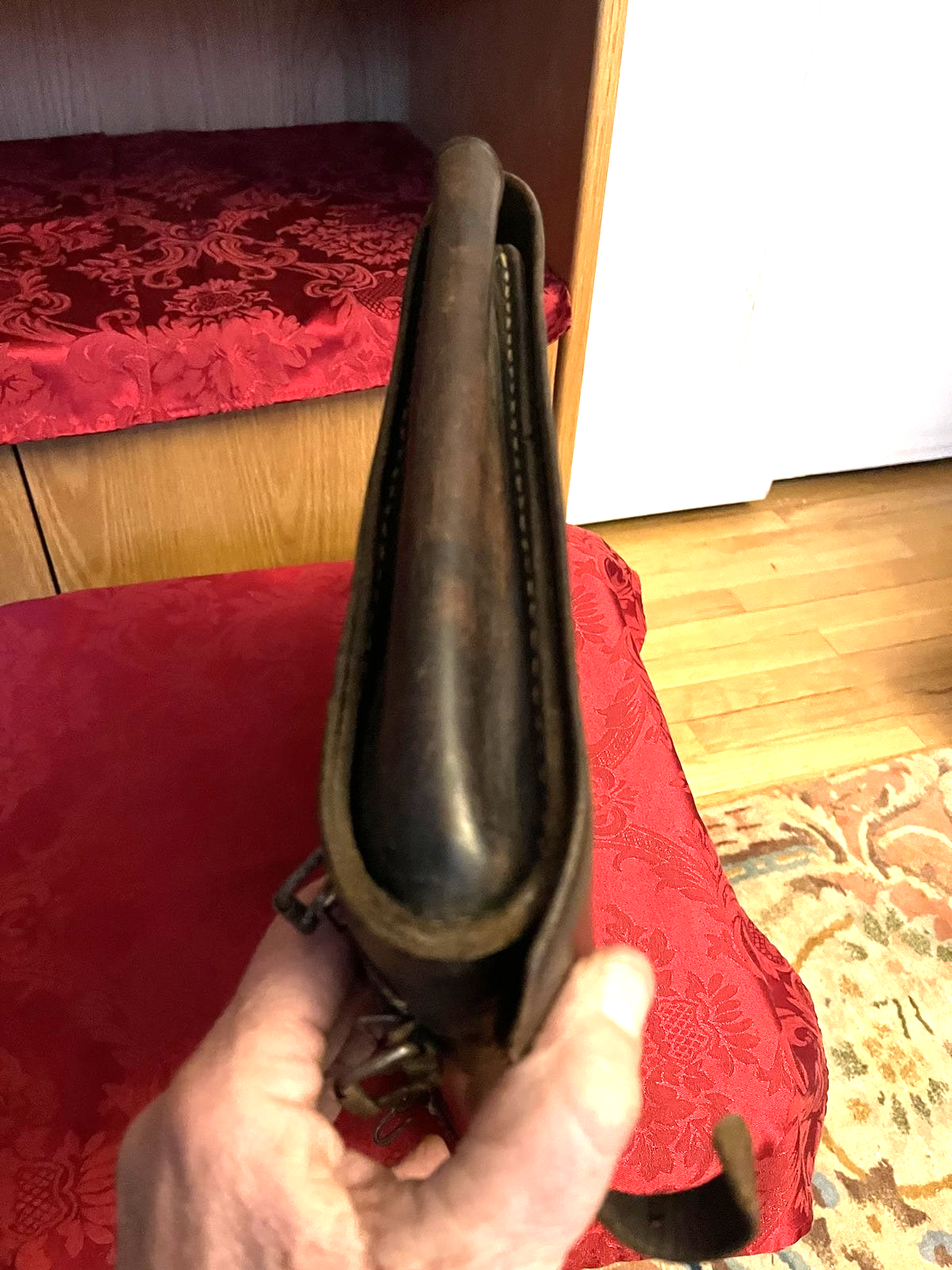 Pre-WW2 German Youth Leather School Bag Backpack Brown Tin Drum Movie Prop - Image 7