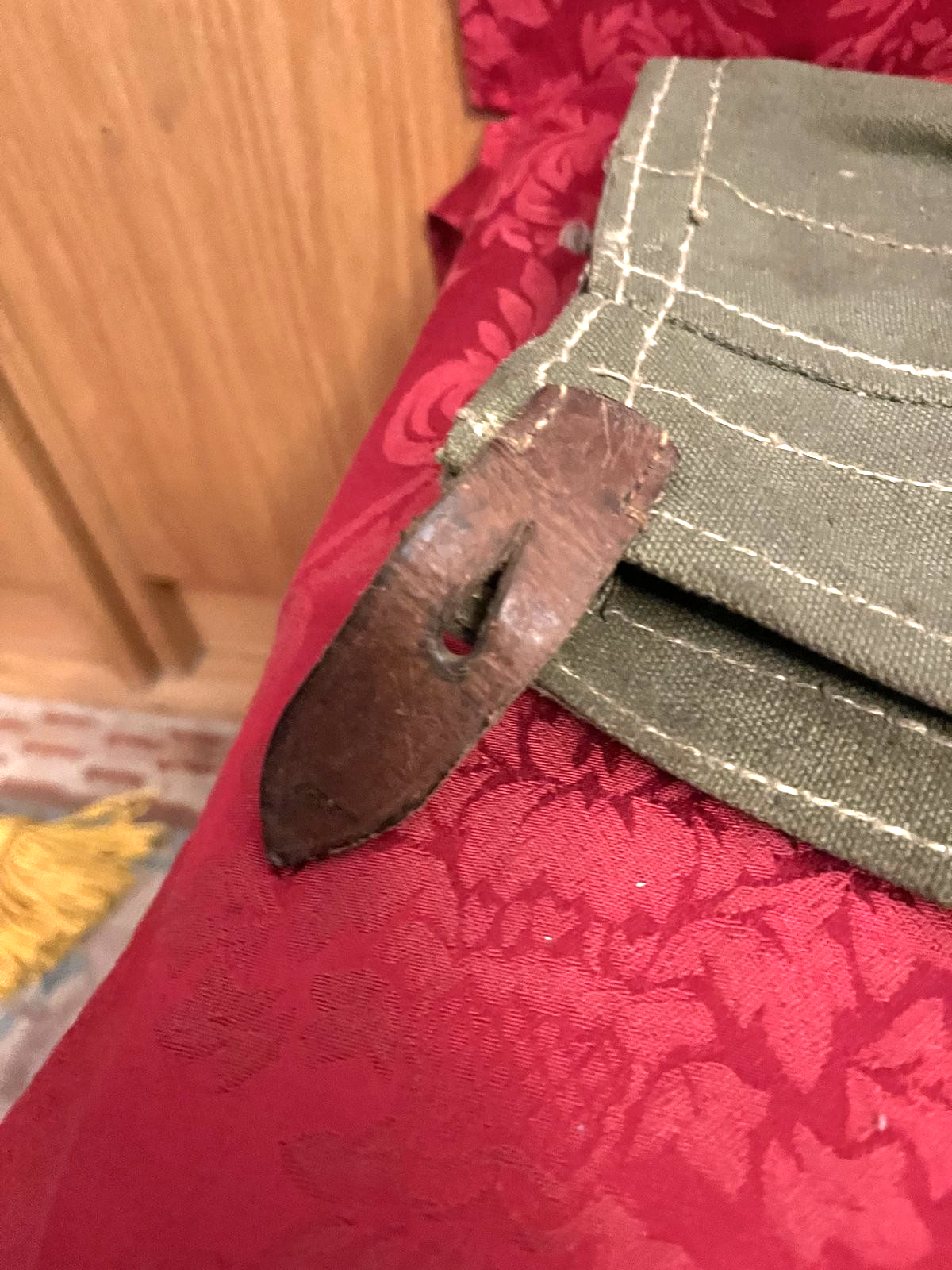 WW2 German Wehrmacht MG42 Canvas Leather Action Cover Breach Eagle Stamp - Image 11