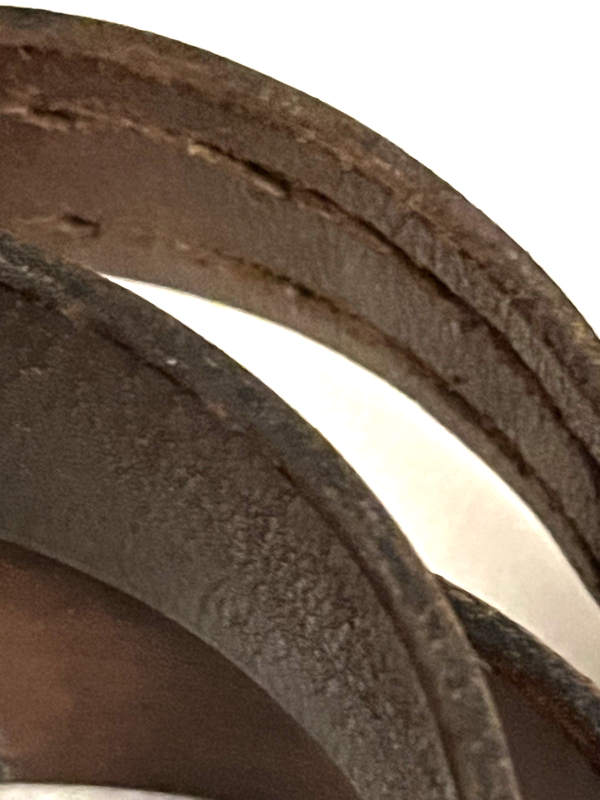 100 % Original  German  Wehrmacht  WW2  Officer  Double Claw  Leather  Belt - Image 7