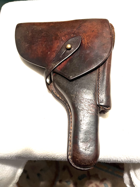 WW2 Bulgarian P08 Luger Leather Pistol Holster German Eagle Stamp P38 1908 Brown