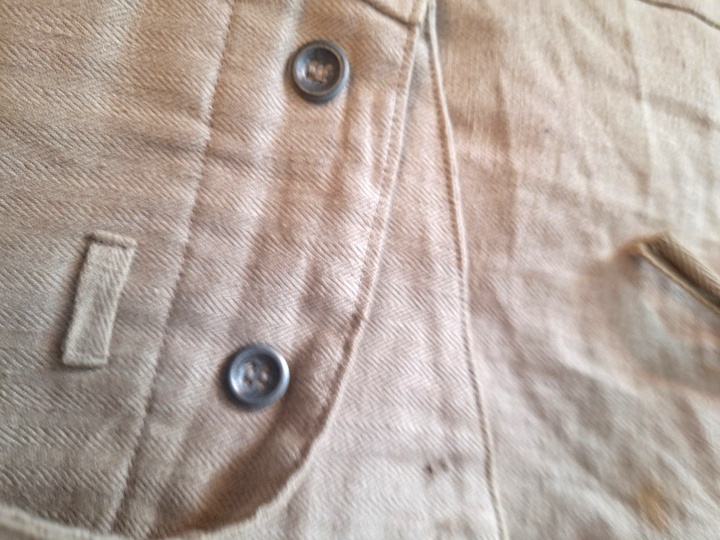 Authentic WW2 German  drillich HBT tunic & trousers M40 Wehrmacht work uniform - Image 22