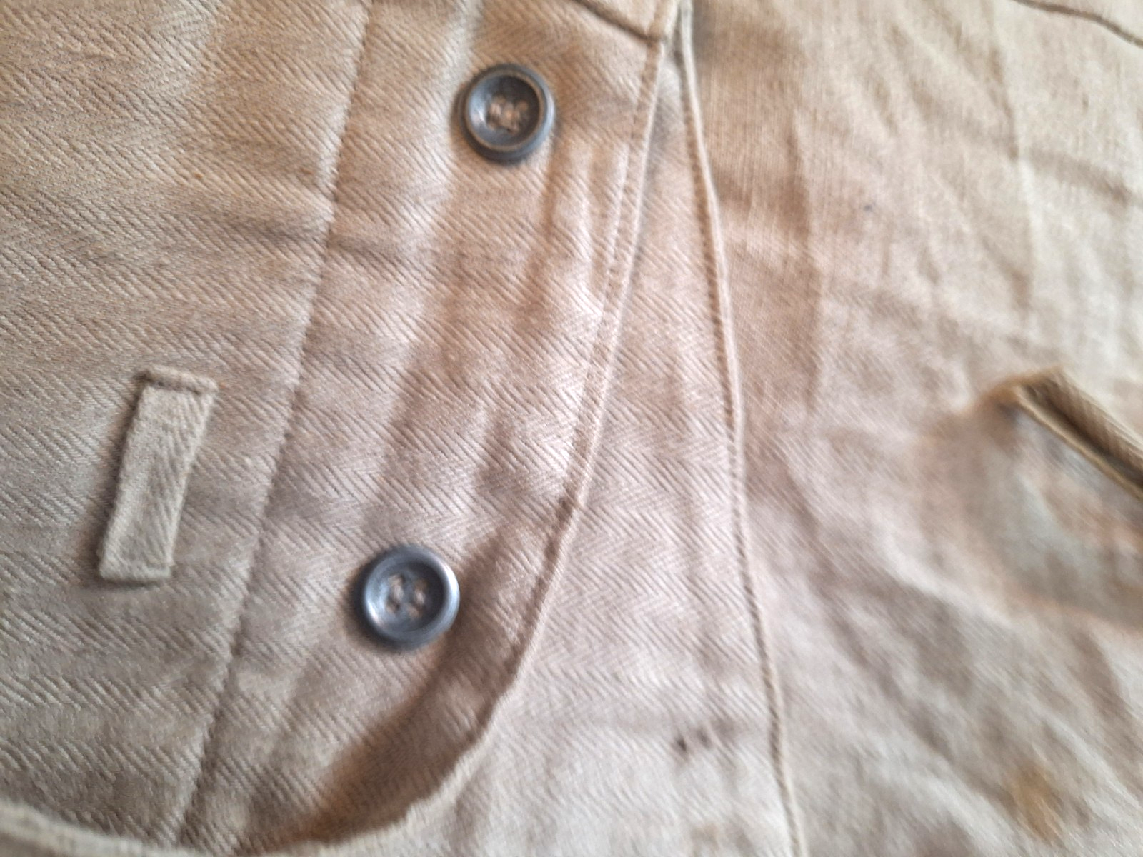 Authentic WW2 German  drillich HBT tunic & trousers M40 Wehrmacht work uniform - Image 22