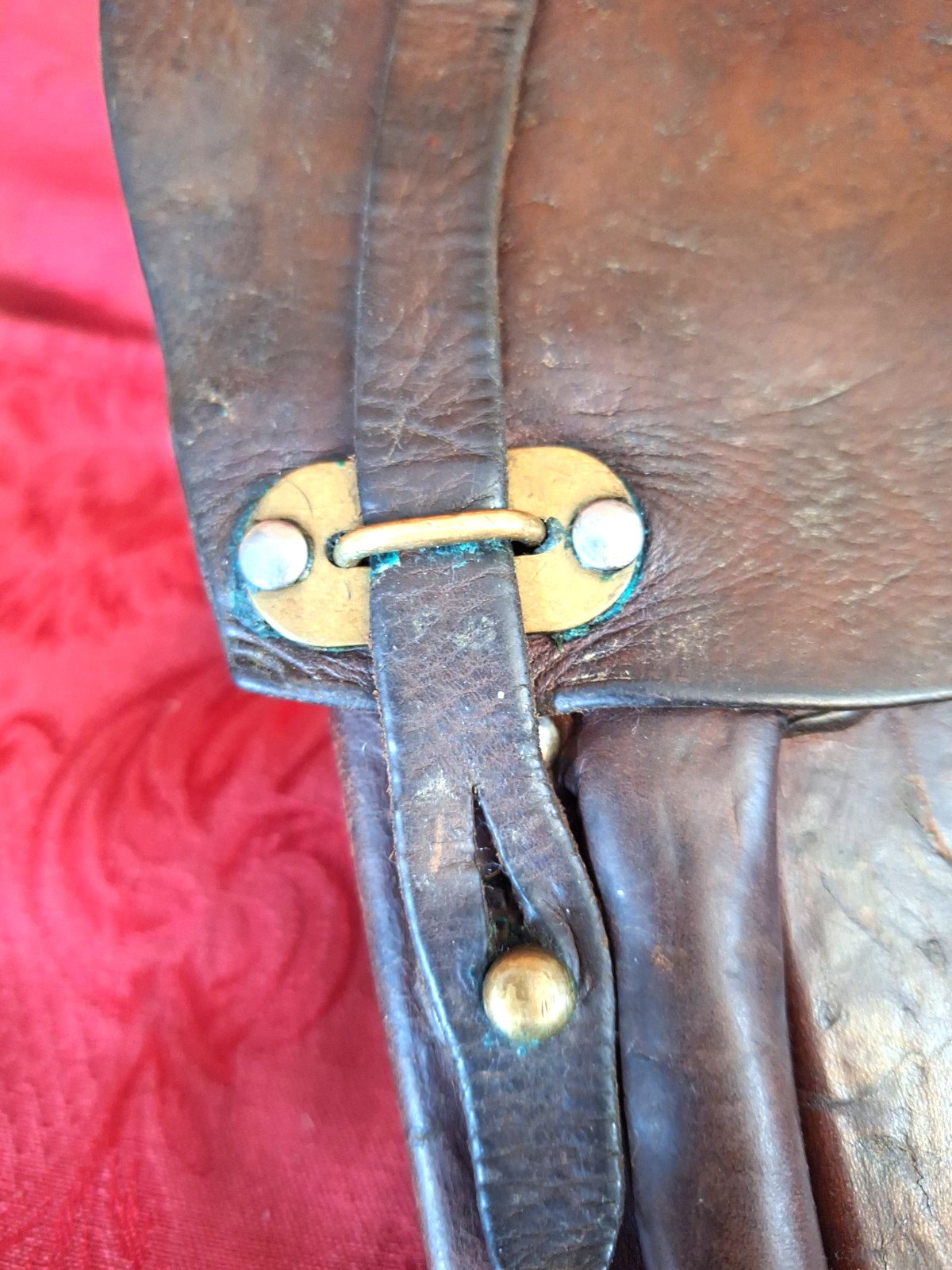 Original WW2 Finnish Air Force Pilots Leather Lahti Pistol Holster - Image 4