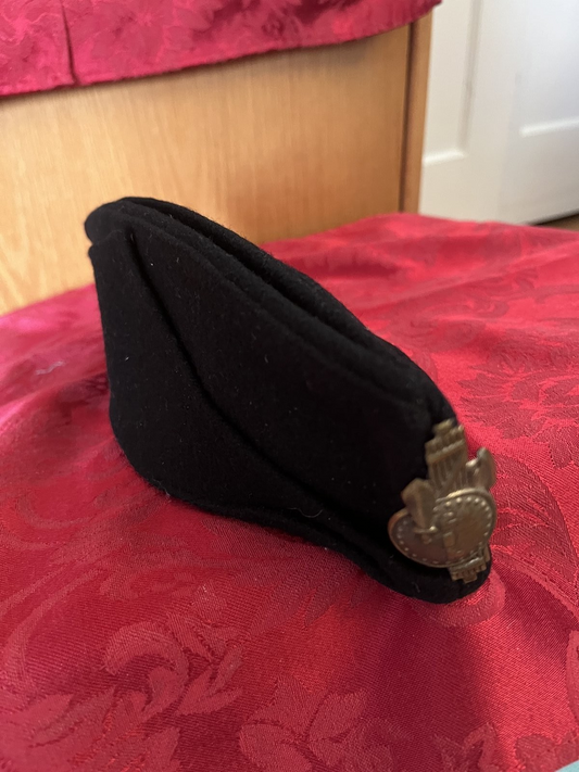 WW2 Italian GIL Youth Garrison Cap Black Wool MINT Overseas Hat Giventu Italiana