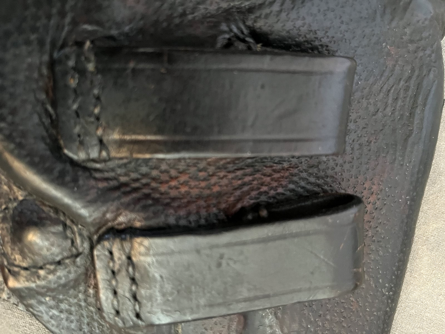 Original Swedish Issue M1907 FN M1903 Browning Pistol Holster Black Leather WWII - Image 8