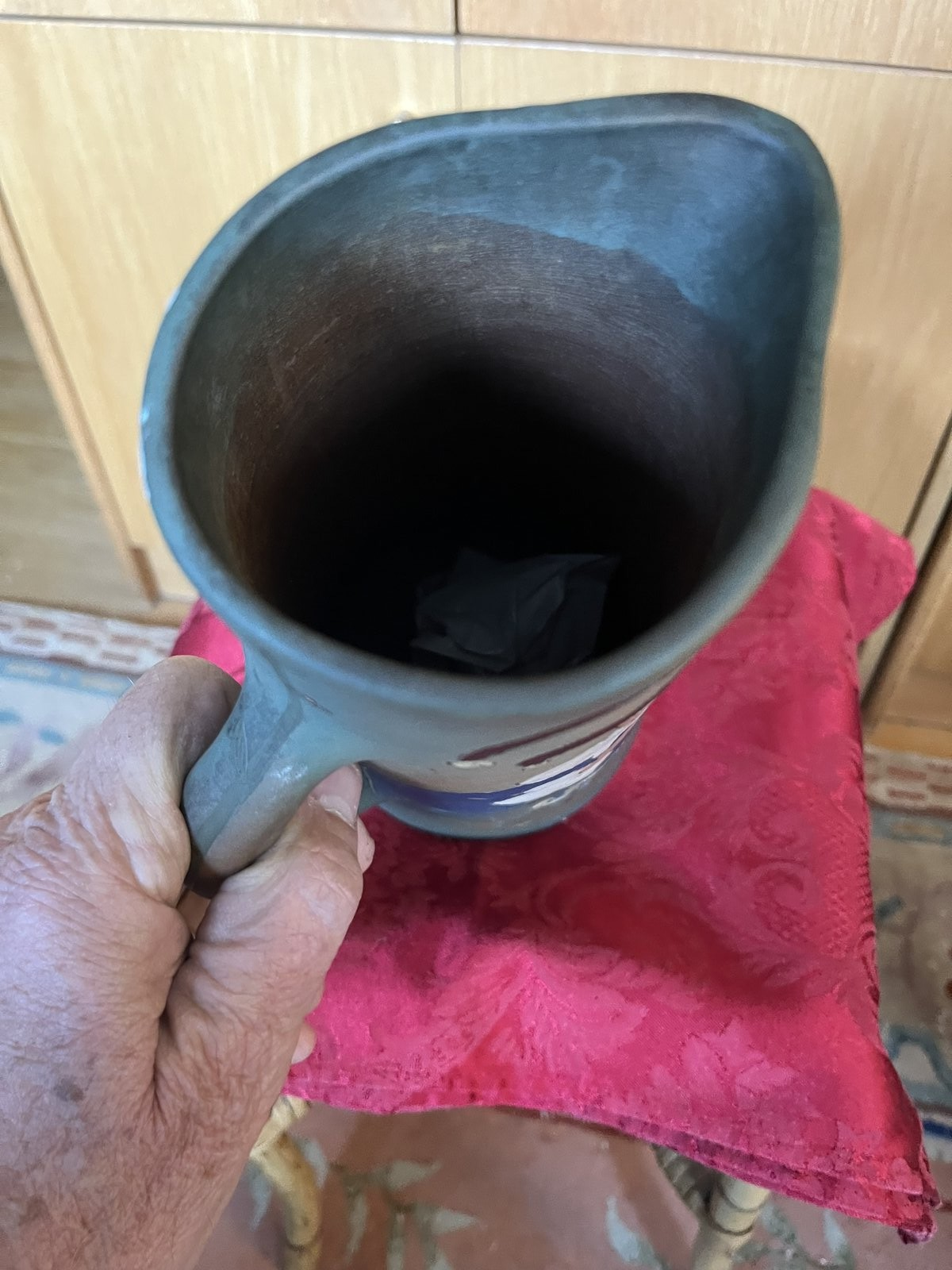 Early 20th C USA Weller Dickinsonware Pottery Pitcher Medieval Jester Rare Mint - Image 6