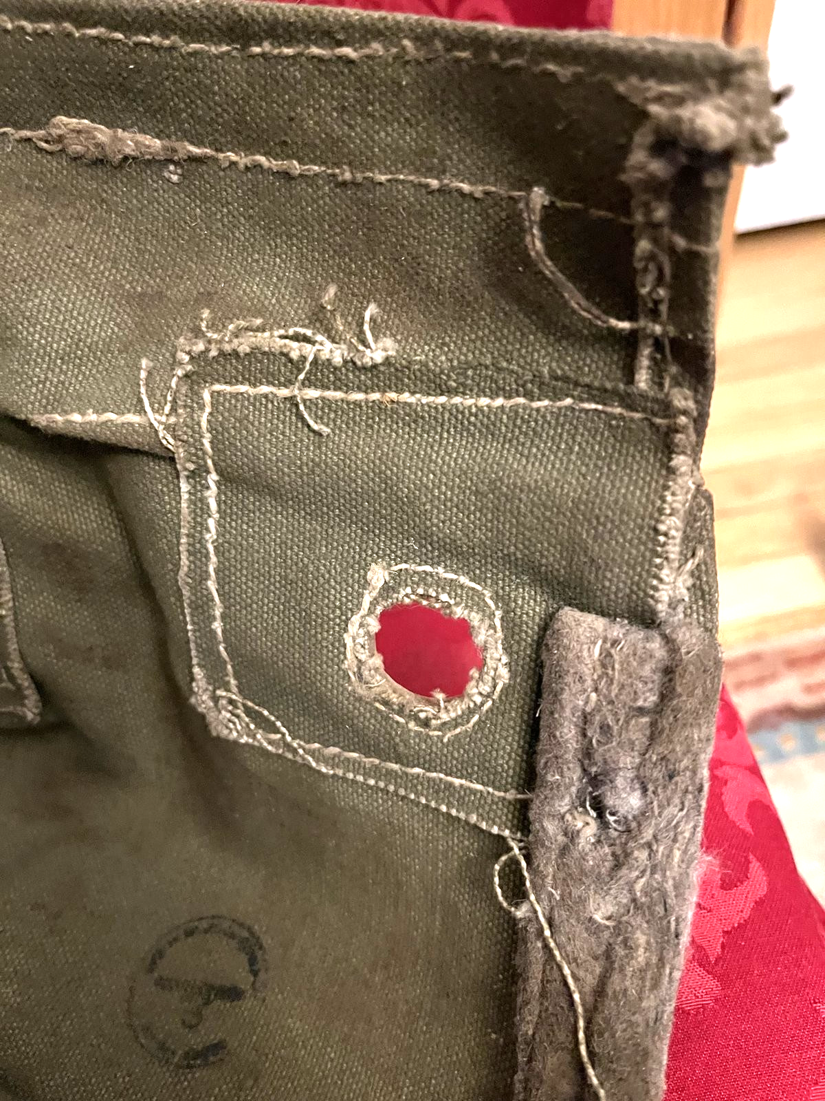 WW2 German Wehrmacht MG42 Canvas Leather Action Cover Breach Eagle Stamp - Image 6